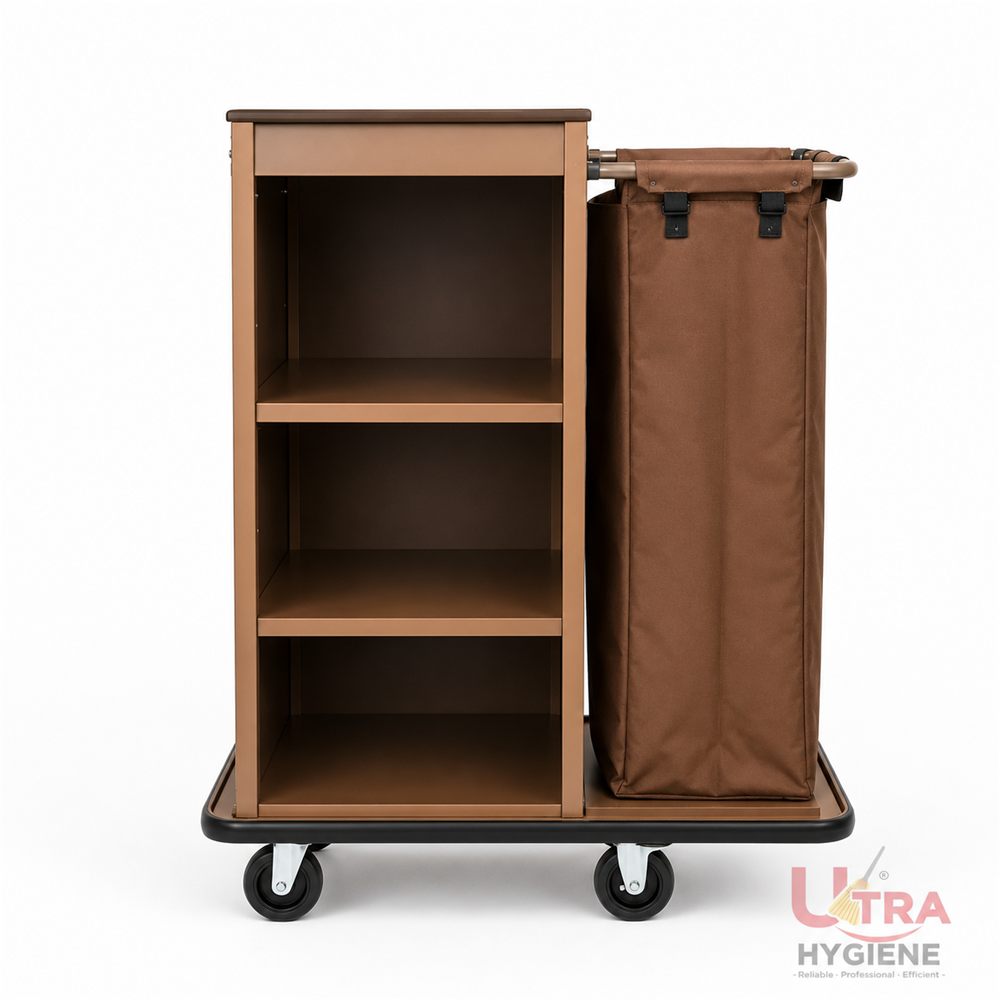 Powder Coated Services Trolley - Single Side